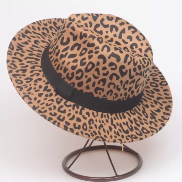 Leopard Print Fedora- New - Picture 2 of 2
